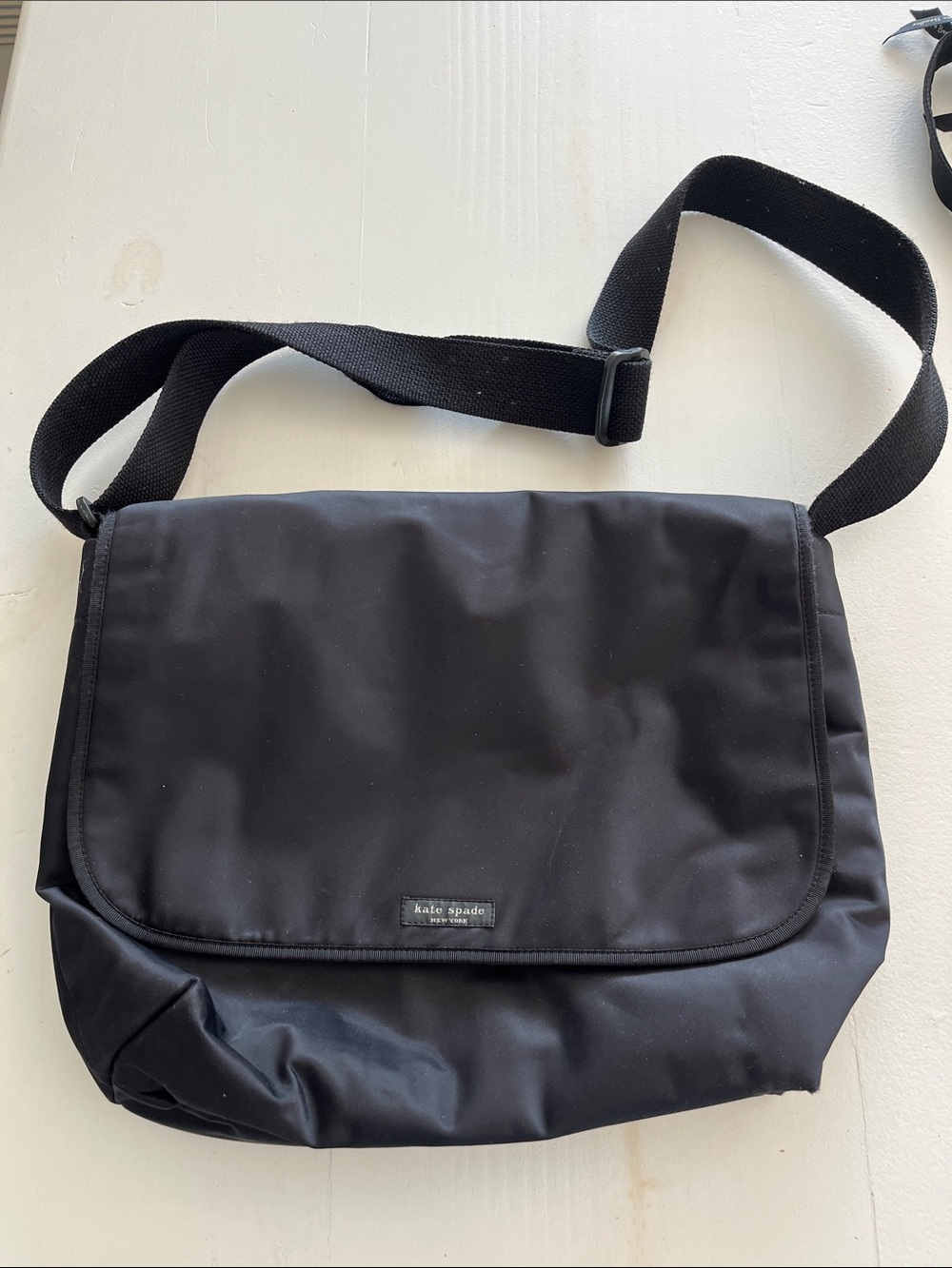 kate spade Black Nylon Crossbody messenger bag